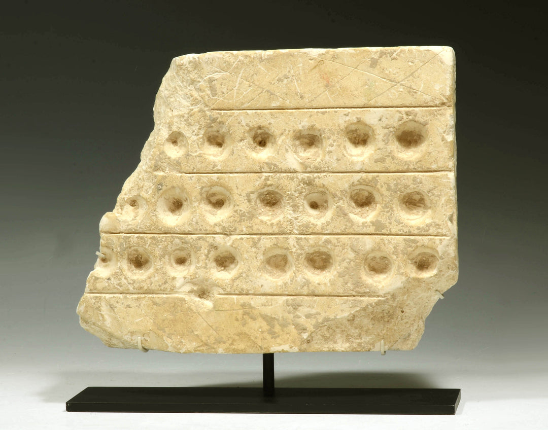 Canaanite Limestone Senet like Gaming Board