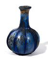 Roman Cobalt Blue Ribbed Glass Bottle