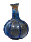 Roman Cobalt Blue Ribbed Glass Bottle