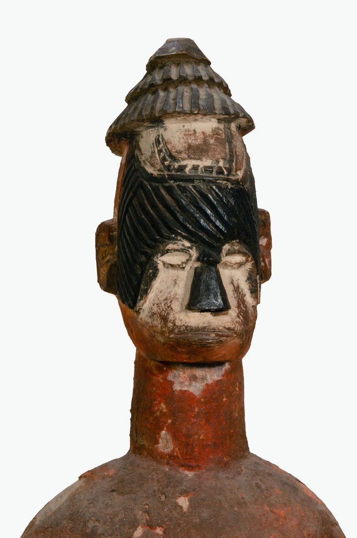 African Large Igbo Wood Alusi Ancestor Shrine Figure
