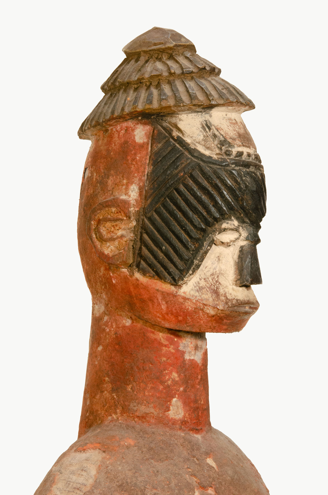 African Large Igbo Wood Alusi Ancestor Shrine Figure