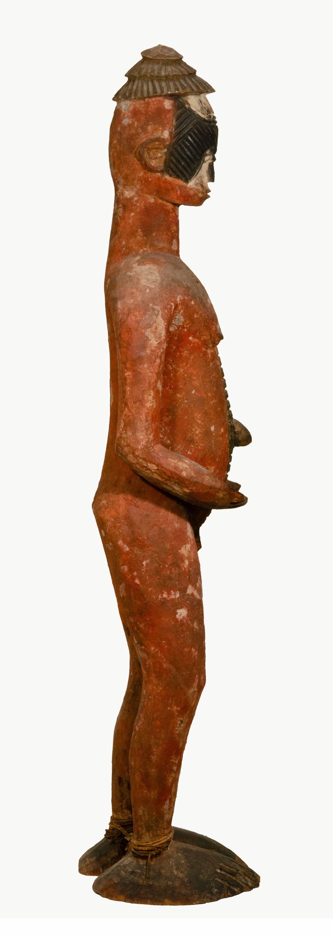 African Large Igbo Wood Alusi Ancestor Shrine Figure