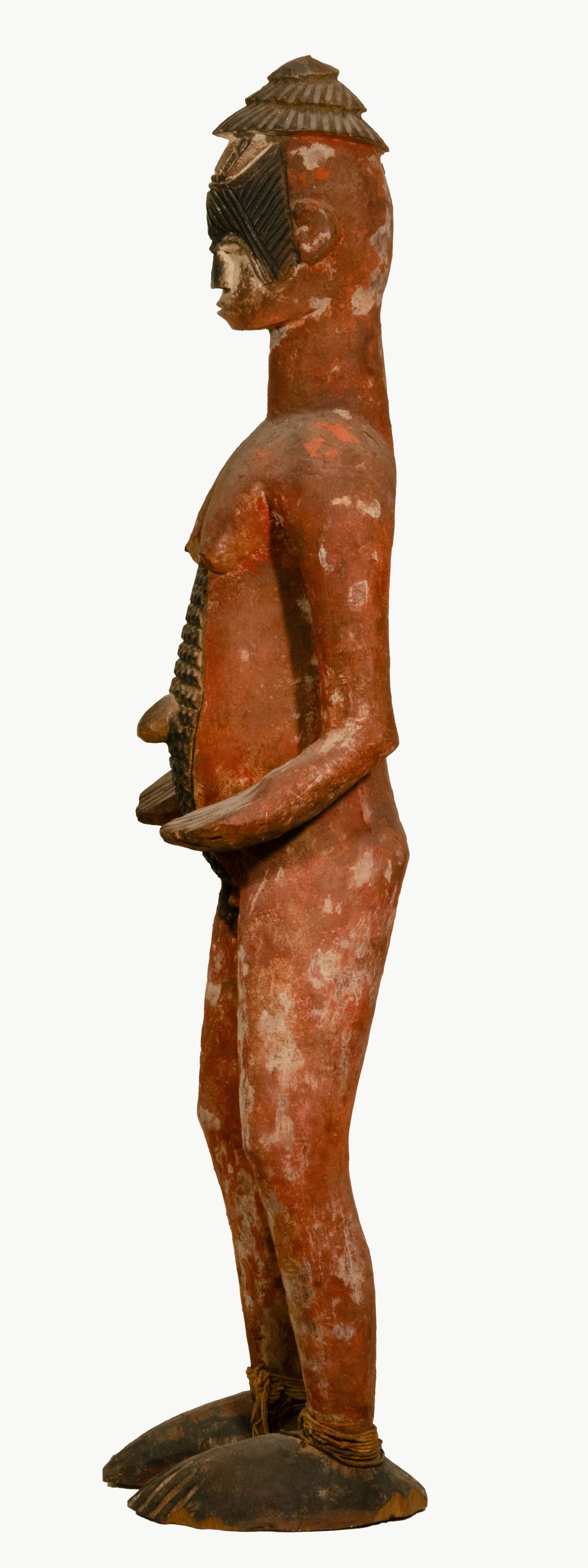 African Large Igbo Wood Alusi Ancestor Shrine Figure