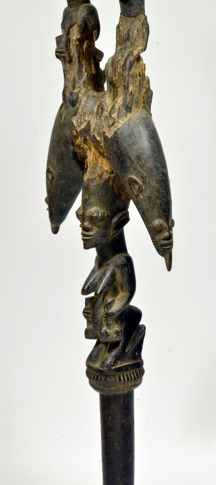 Yoruba Wood Shango staff