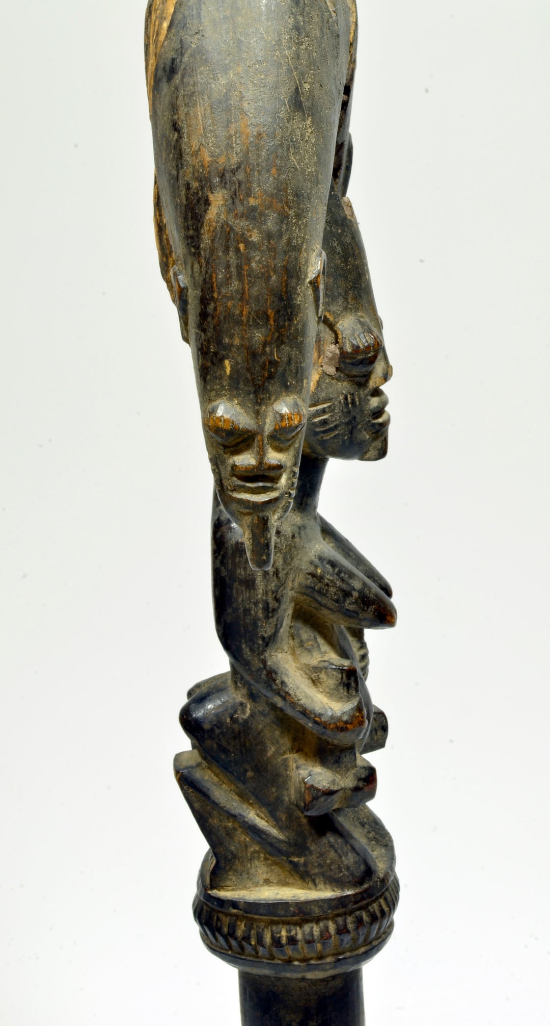 Yoruba Wood Shango staff