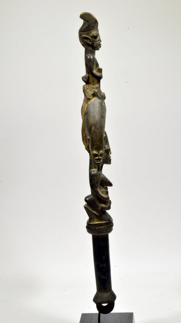 Yoruba Wood Shango staff