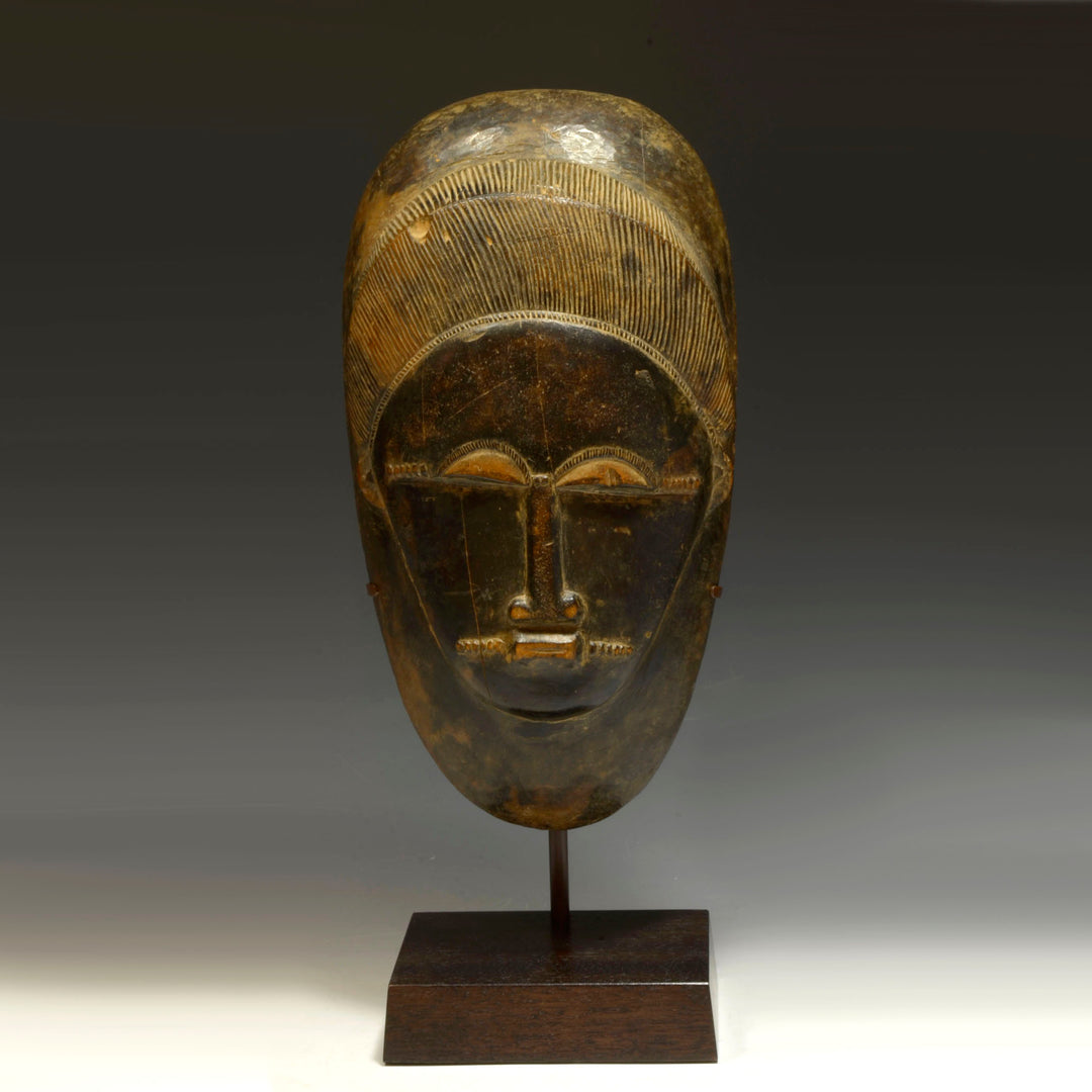 Fine Baule Wood Carved Mask