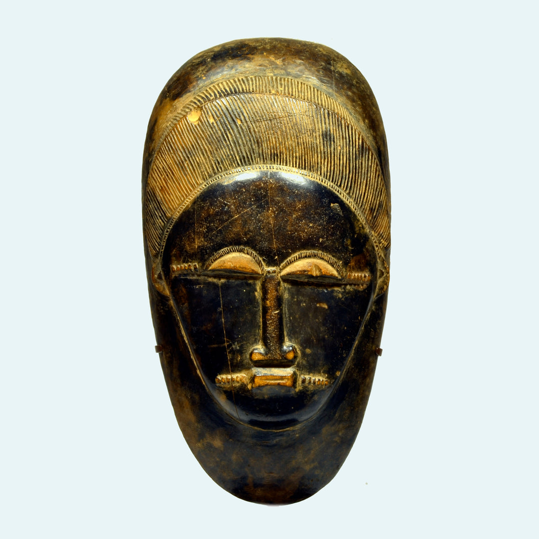 Fine Baule Wood Carved Mask