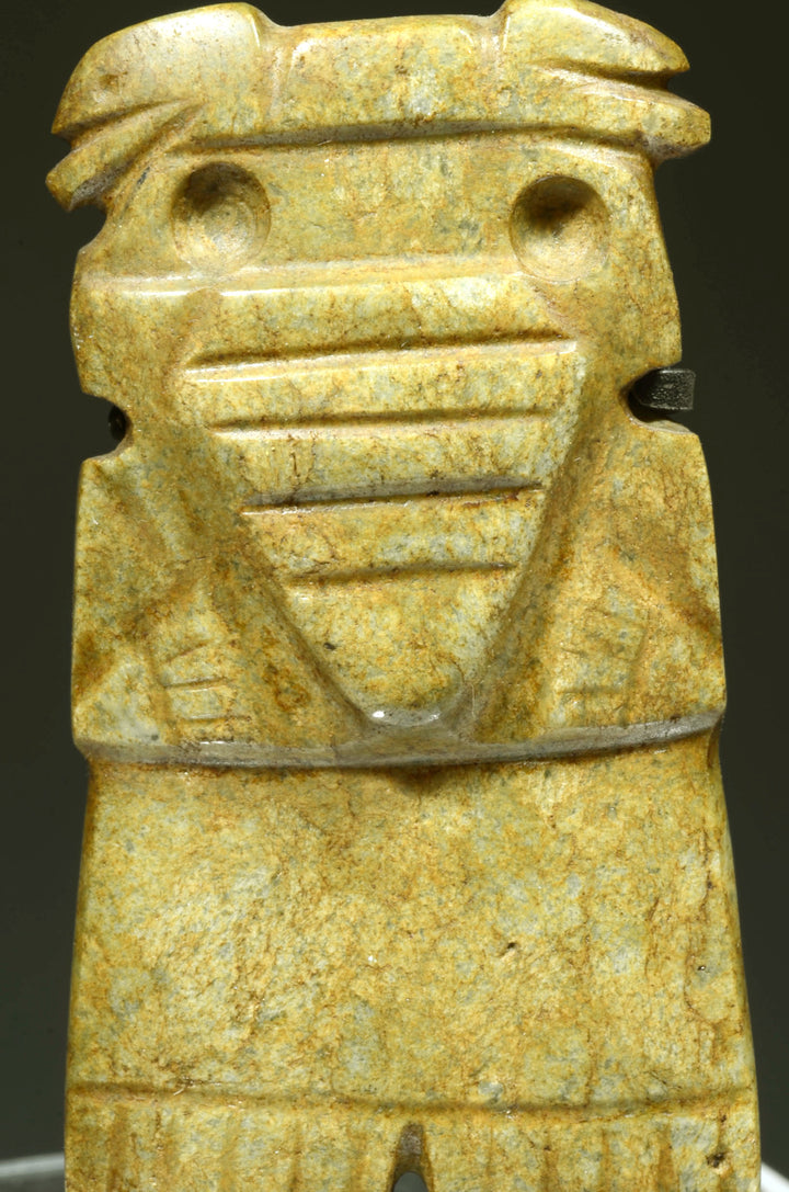 Costa Rican Yellow-green Jade Stone Axe God