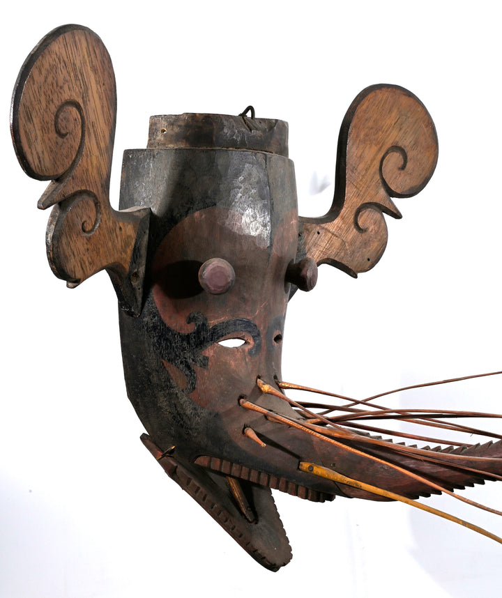 Indonesian Dayak Wood Hudoq Mask
