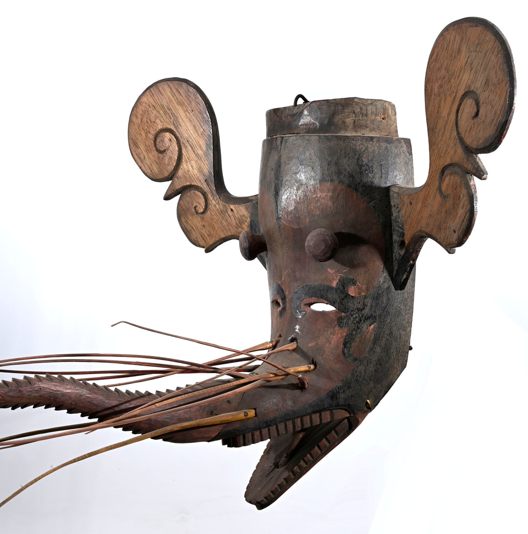 Indonesian Dayak Wood Hudoq Mask