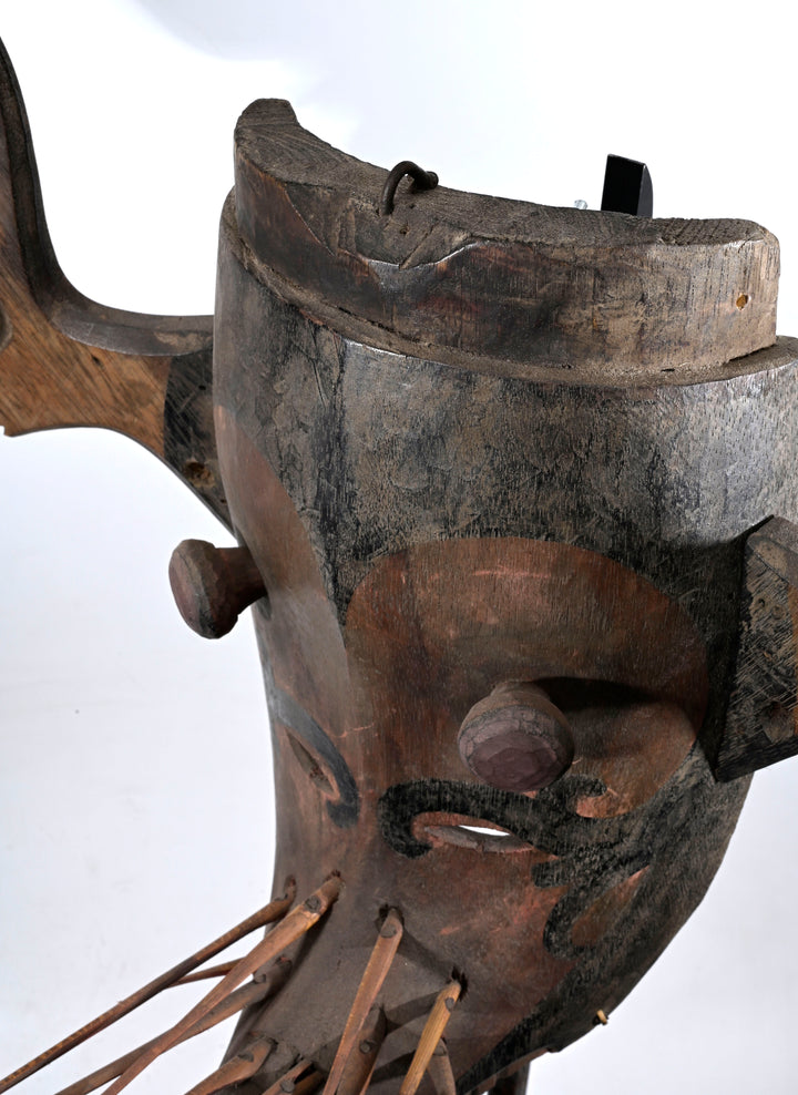 Indonesian Dayak Wood Hudoq Mask