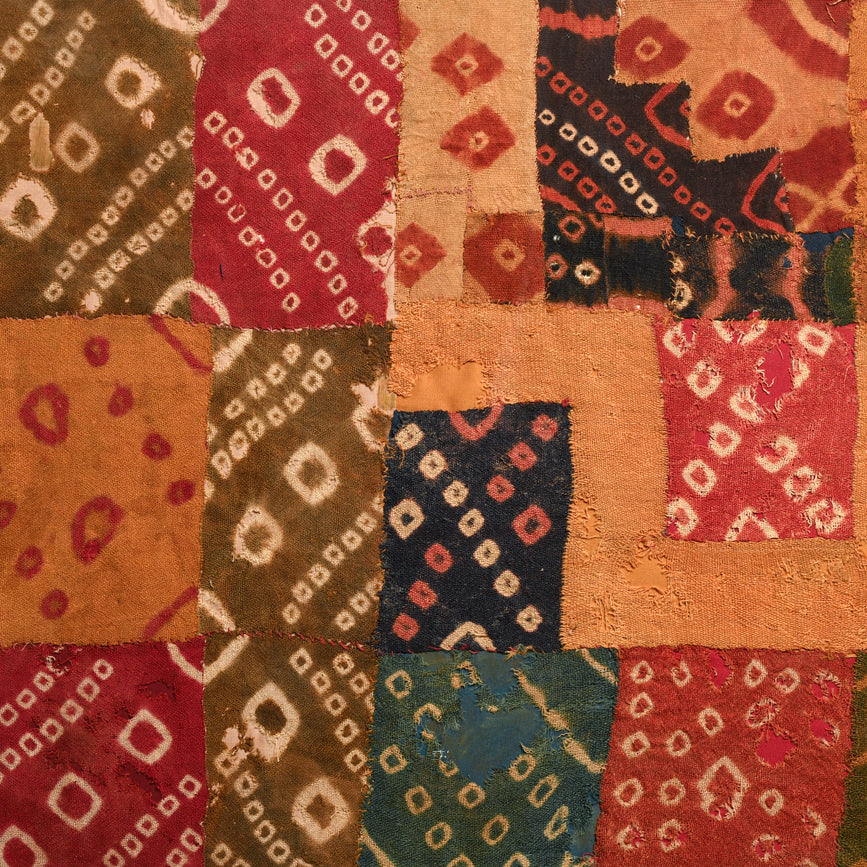 Nazca Tie Dye Textile Tunic Panel