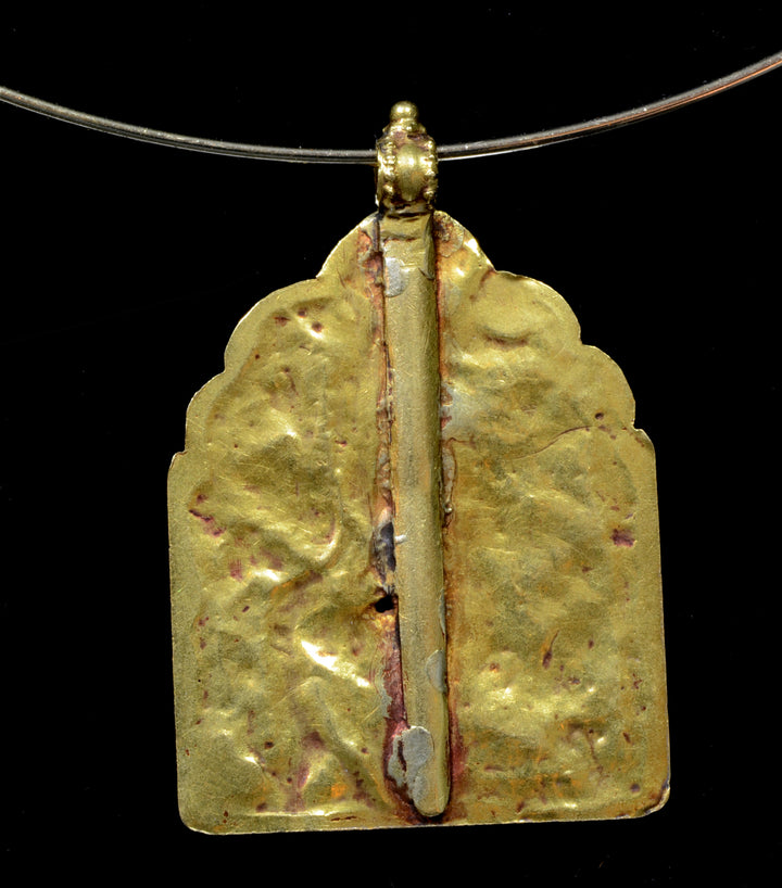 Indian Gold Pendant for the God Hanuman