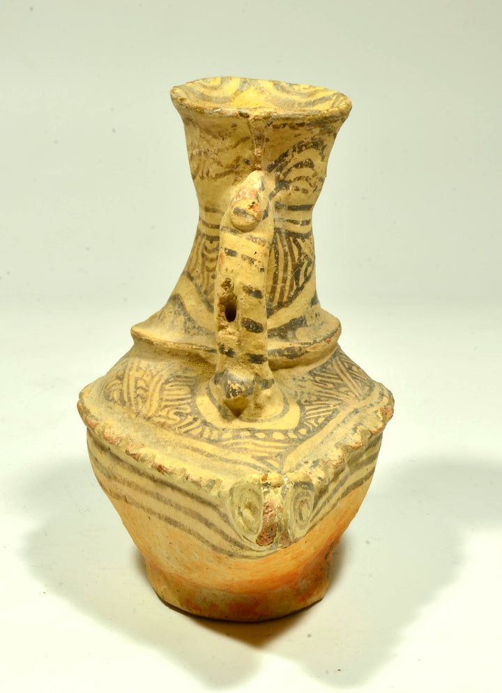 Elaborate Ghurid Pottery Bird Form Pouring Vessel