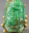 Maya Imperial Green Jade Gold Ring