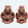 Chupicuaro Miniature Polychrome Decorated Seated Figures (2) - Art for Eternity