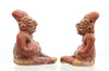 Chupicuaro Miniature Polychrome Decorated Seated Figures (2)