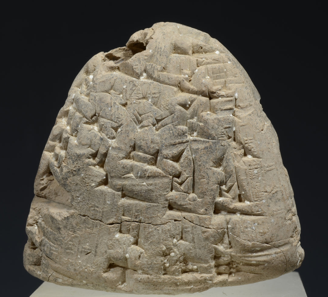Mesopotamian Cuneiform Inscribed Clay Bulla