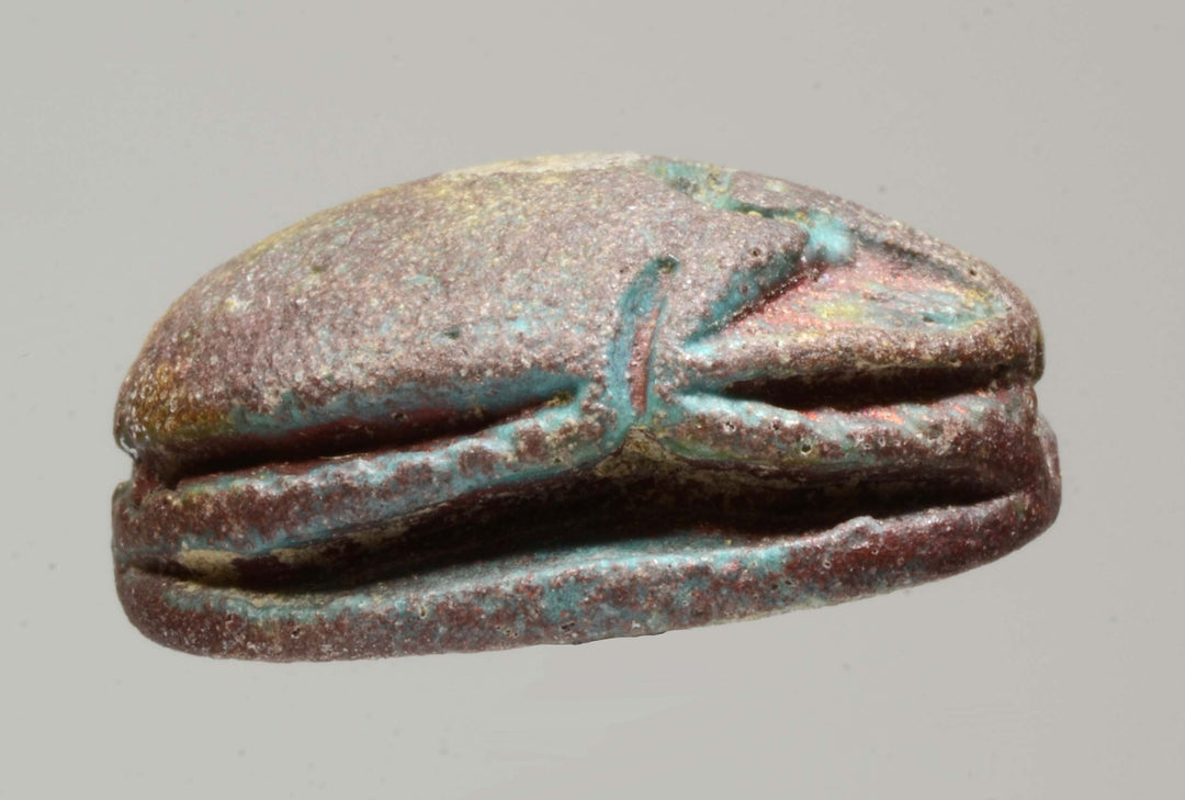 Egyptian Faience Scarab for Protection