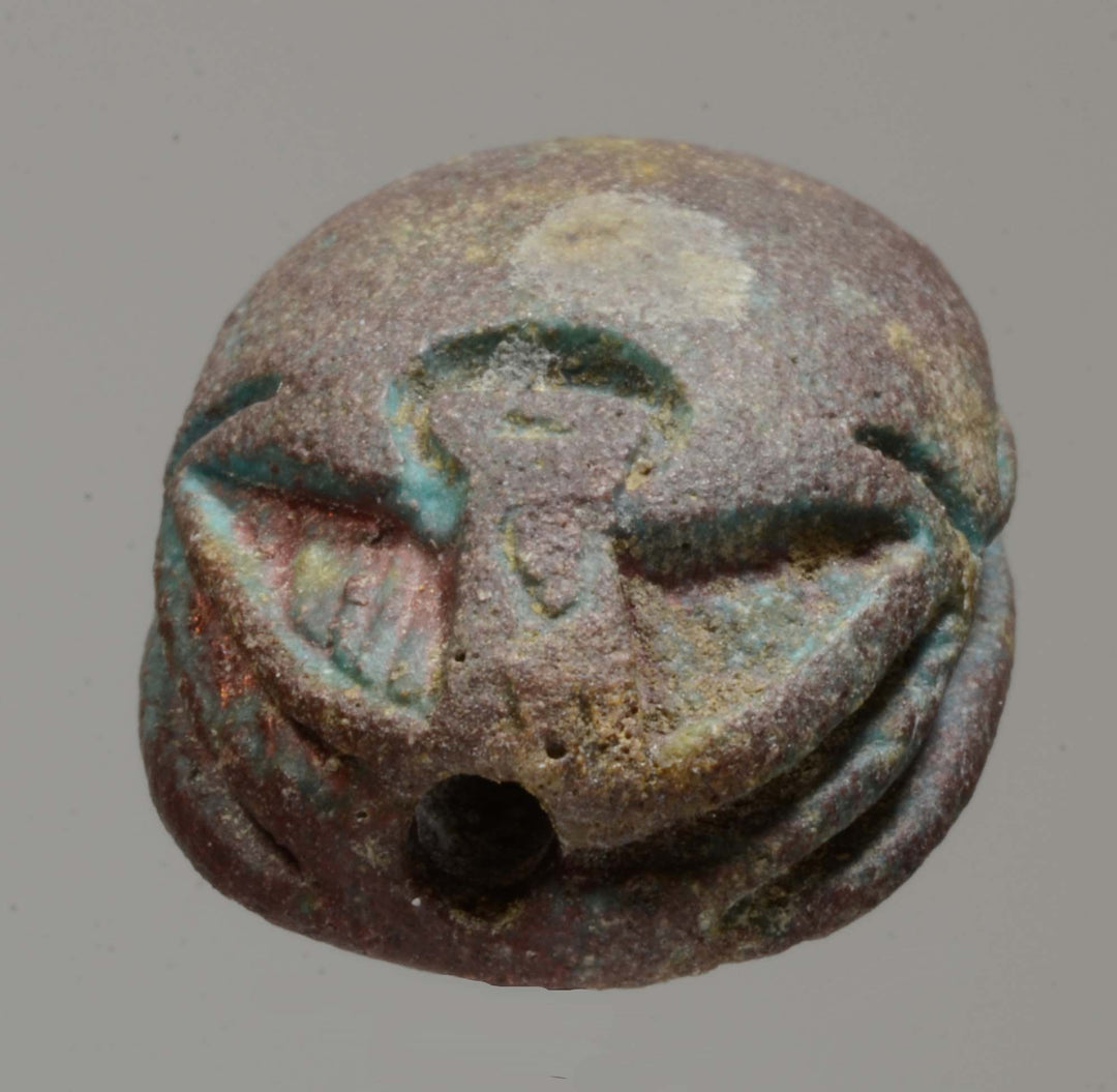Egyptian Faience Scarab for Protection