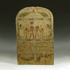 Egyptian Wood Round Top Stela for Hetepamun - Art for Eternity