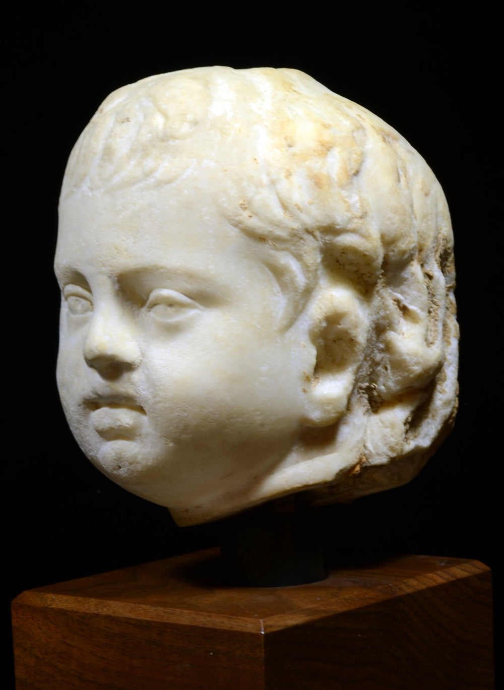 Roman Marble Head of a Young Boy - Art for Eternity