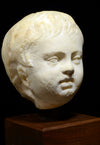 Roman Marble Head of a Young Boy