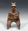 Large Nayarit Pottery Barrel Carassis Seated Warrior - Art for Eternity