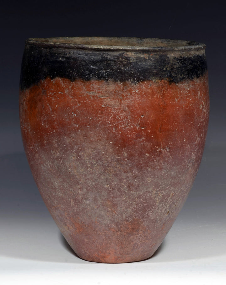 Large Pre Dynastic Black topped Red-ware Jar