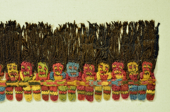 Nazca Slit Weave Textile Figural Fringe with Minukis