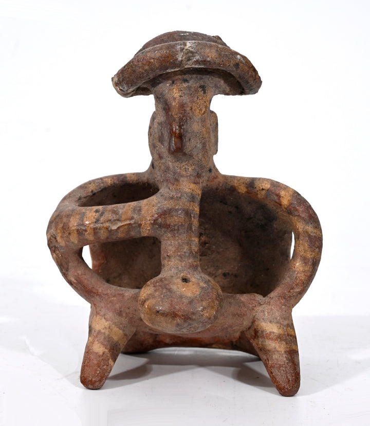 Nayarit Pottery Anthropomorphic “smoker” Figure