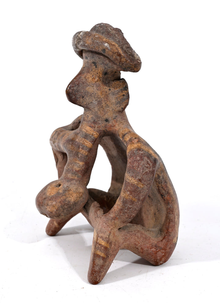 Nayarit Pottery Anthropomorphic “smoker” Figure