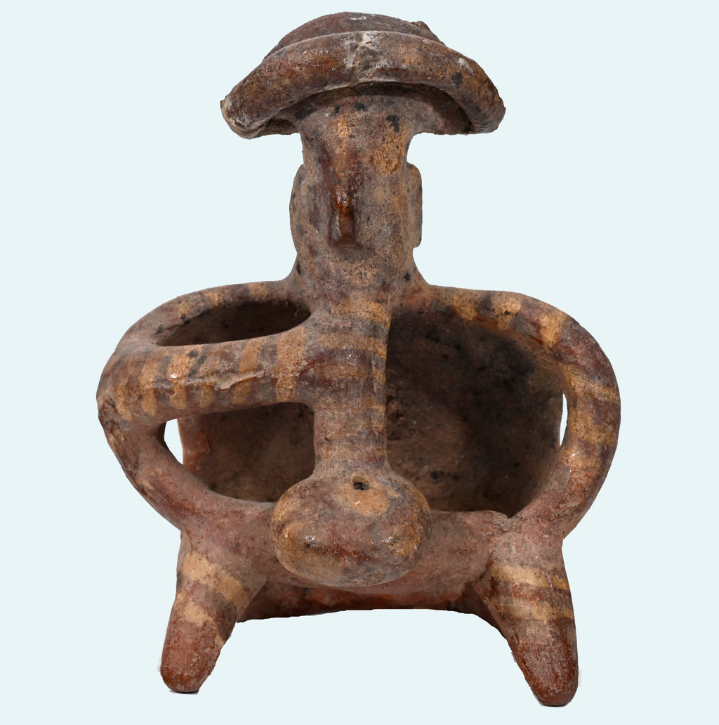 Nayarit Pottery Anthropomorphic “smoker” Figure