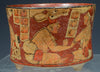 Maya Polychrome Pottery Tripod Cylinder with Seated Lords