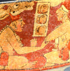 Maya Polychrome Pottery Tripod Cylinder with Seated Lords
