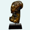 European Renaissance Wood Cared Profile Female Bust