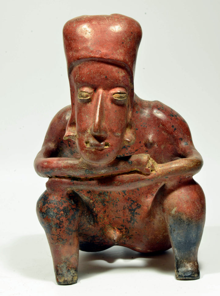 Fine Jalisco Pottery Abstract Seated Male