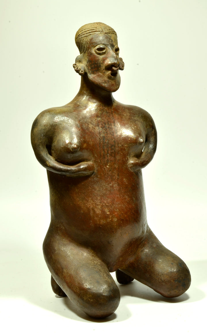 Large Nayarit Pottery Female Effigy Figure Giving Birth