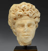 Roman Marble Head of a Youth with Tossed Hair - Art for Eternity