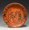 Fine Maya Polychrome Painted Muan Bird Plate