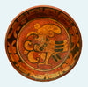 Fine Maya Polychrome Painted Muan Bird Plate - Art for Eternity