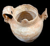 Ancient Egyptian Alabaster Twin Handled Jar (Amphoriskos) with Ibexes