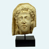 Roman Limestone Portrait Head of a Veiled Woman