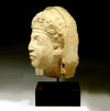 Roman Limestone Portrait Head of a Veiled Woman