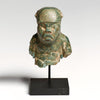 Olmec Green Stone Bust of a Shaman or Ballplayer - Art for Eternity