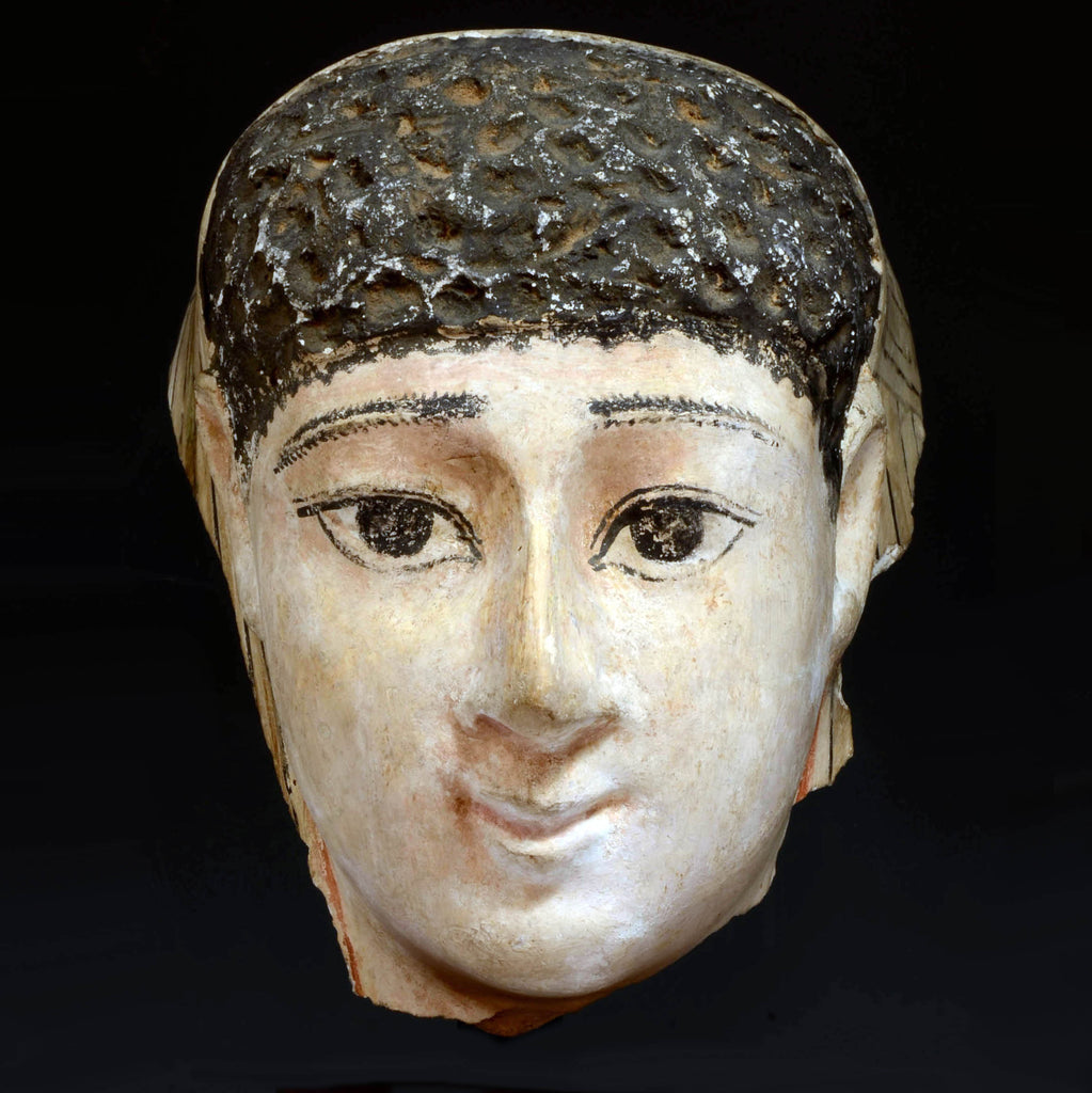 Egyptian Stucco Mask of a Young Man - Art for Eternity