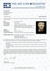 Important Egyptian Stucco Sculptor’s Model Head of a Pharaoh