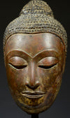 Thai Gilt Bronze Head of Buddha