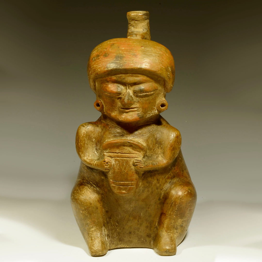 Chorrera Pottery Figural Musician Vessel